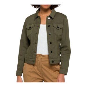 Prosperity Jolene Stretch Colored Denim Jacket Olive XL